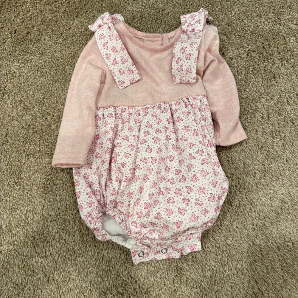 Floral Pink Kids One Piece